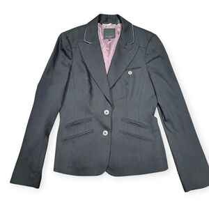 TED BAKER Wool Blend black blazer women size 3 8 M